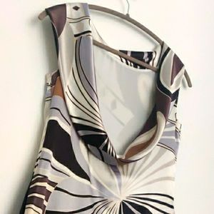 Anne Klein satin long dress low back